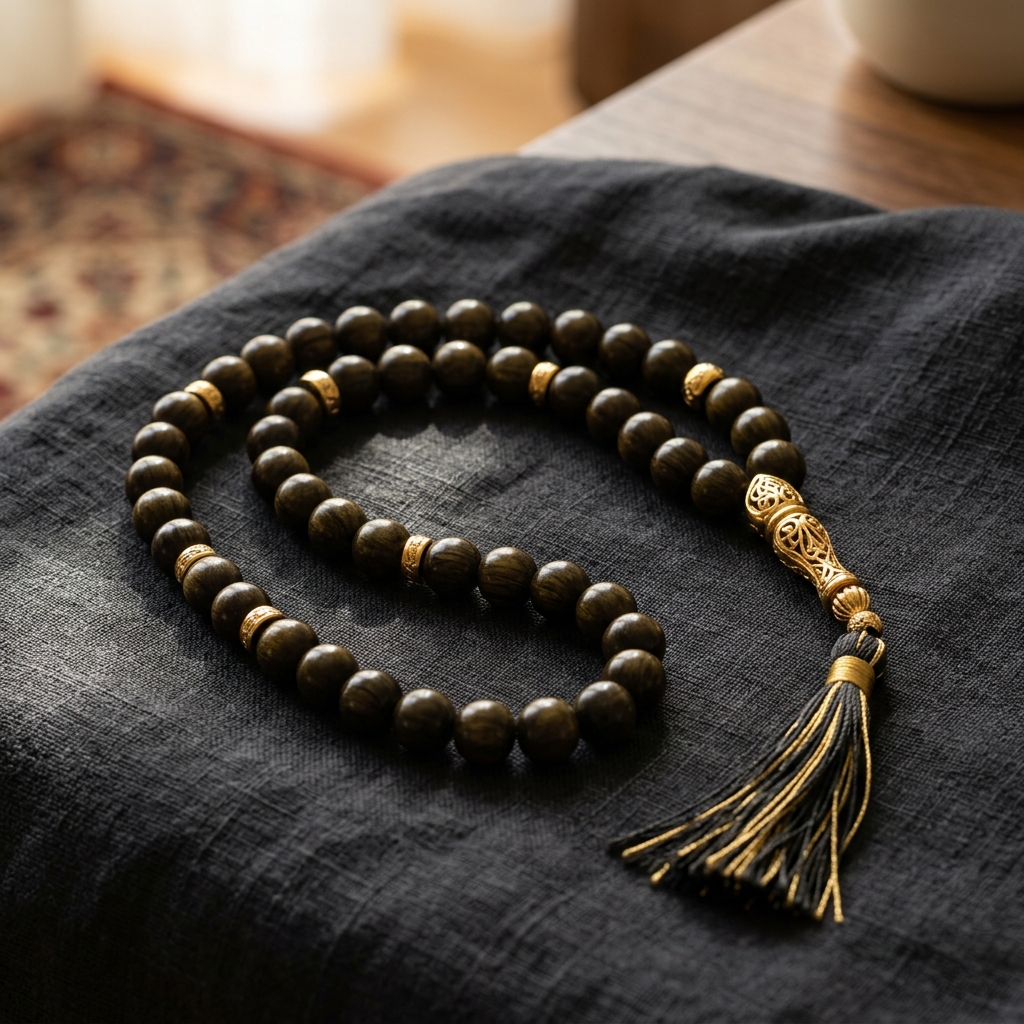 Amber Resin Tasbih — 99 Beads