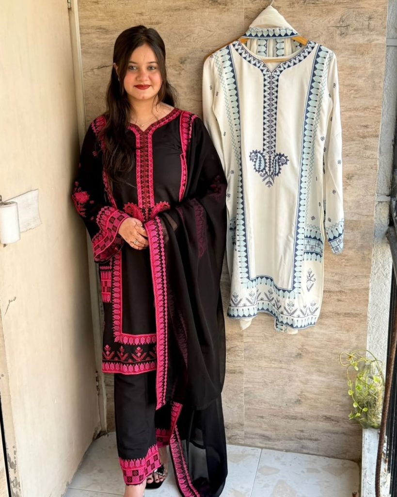 Black Cotton Party Set